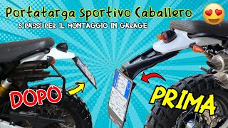 MODIFICHE CABALLERO PORTATARGA SPORTIVO TUTORIAL MONTAGGIO [upl. by Schoening922]