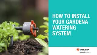 How to install an automatic GARDENA MicroDrip System [upl. by Nosraep876]