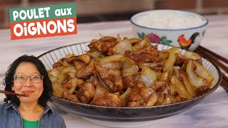 Poulet aux oignons🍗🧅Aussi bon que le bœuf aux oignons rapide simple à faire avec peu dingrédients [upl. by Ardella756]