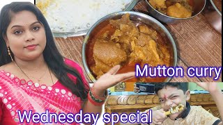 Mutton curry recipe Indian housewife lifestyleWednesday special [upl. by Clere958]