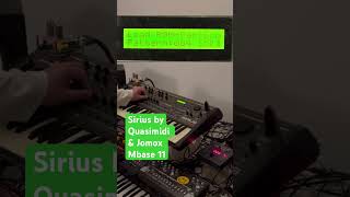 Quasimidi Sirius pattern 004  Mbase 11 bassdrum 2 synth livemix [upl. by Dom]