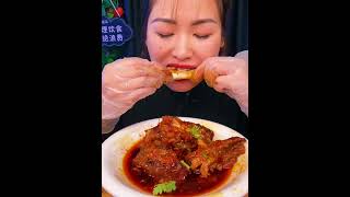 Feasting on Fiery Beef Ribs Mukbang Madness [upl. by Pomona]