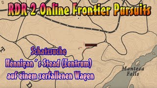 Red Dead Redemption 2 Online  Schatzsuche  Hennigan´s Stead Zentrum  auf zerfallenen Wagen [upl. by Theda928]