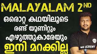 sslc Malayalam 2nd ഒരു സിമ്പിൾ കഥയിലൂടെ രണ്ട് യൂണിറ്റും പഠിക്കാം MS [upl. by Coridon871]