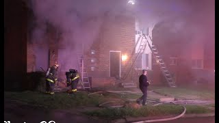 Detroit Commercial Box Alarm  Occupied Apartments  Engine 55 Stretching [upl. by Yuille115]