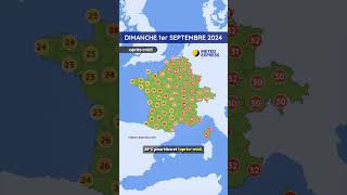 Météo du Dimanche 1er au Mardi 3 Septembre 2024 [upl. by Ramonda]