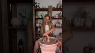 pottery potterygirl ceramic relaxing clay asmr shorts [upl. by Mel803]