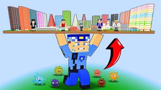 KEREM KOMİSER BİZİ KORUMAK İÇİN ŞEHRİ HAVAYA KALDIRDI😱  Minecraft [upl. by Kassel]