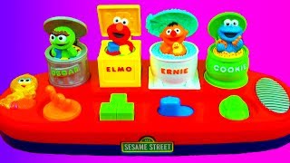 Cookie Monster Singing Pop Up Pals Toy Elmo Ernie Oscar The Muppets Interactive Sesame Street Toys [upl. by Will]