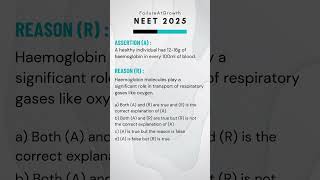 Assertion amp Reason Quiz 🔥  NEET 2025  FailureAtGrowth [upl. by Skillern]