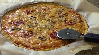 Pizza con Masa de Coliflor Súper Light  Recetas de Cocina ✅ [upl. by Rosemarie]