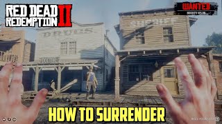 How to Surrender in Red Dead Redemption 2 [upl. by Mikiso]