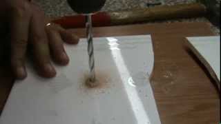 tutorial gaura faianta  how to drill ceramic tile [upl. by Cuyler]