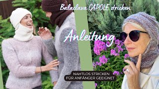 Balaclava CAPOLE stricken  Strick dir dein Lieblingsteil  Strickanleitung für Anfänger [upl. by Danete]