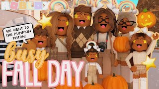 Busy FALL FAMILY DAY At The PUMPKIN PATCH Roblox Bloxburg Roleplay [upl. by Sidman]