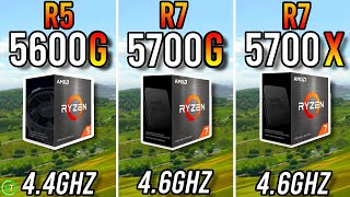 Ryzen 5 5600G vs Ryzen 7 5700G vs Ryzen 7 5700X [upl. by Deana]