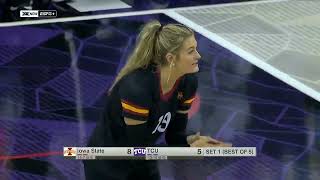 Iowa State vs TCU  NCAA Womens Volleyball Full Match 11032023 [upl. by Nadruoj]