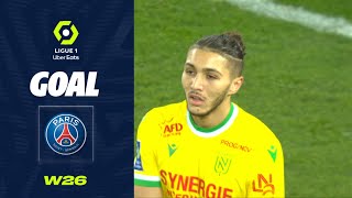 Goal Jaouen HADJAM 17 csc  PSG PARIS SAINTGERMAIN  FC NANTES 42 2223 [upl. by Ayrolg]