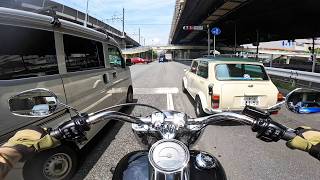 Harley Davidson Fat Boy Midday Ride  Pure Engine Sound [upl. by Amirak363]