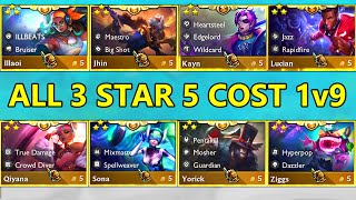 S10 ALL 5Cost Units 3 Star 1v9 ⭐⭐⭐ [upl. by Allemat]