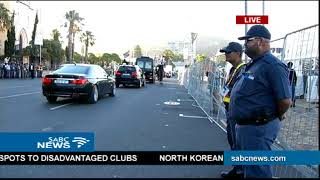 President Cyril Ramaphosas motorcade arrives for SONA2018 [upl. by Adnala]