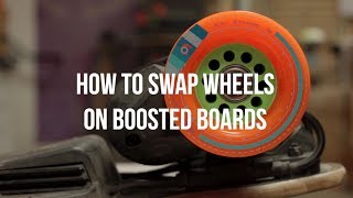 HOW TO REPLACE THE WHEELS ON YOUR BOOSTED ELECTRIC SKATEBOARD  Orangatang Wheels [upl. by Lancelot]