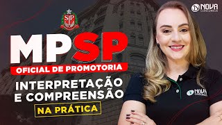 Concurso MPSP Interpretação e compreensão de textos  NA PRÁTICA [upl. by Ayrb]