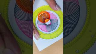 Spirograph art 😍 How many rotations did the pen make in total shorts spirograph satisfying [upl. by Boff]