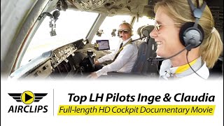 MUST SEE TWO COOL LADIES piloting HEAVY MD11F ULTIMATE COCKPIT MOVIE AirClips full flight series [upl. by Baniaz]