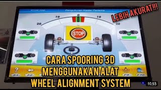 Cara Spooring Mobil Dengan Alat Spooring 3D Wheel Alignment System  Spooring Mobil Grand Livina [upl. by Notsa438]