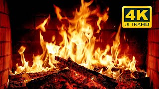 🔥 Cozy Fireplace 4K 12 HOURS Fireplace with Crackling Fire Sounds Crackling Fireplace 4K [upl. by Kingdon]