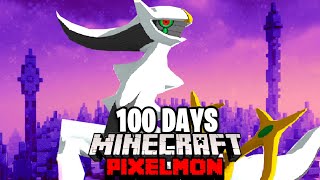 I Spent 100 DAYS in Minecraft Pixelmon Against my Rival Duos Pokémon [upl. by Ahtnamas]