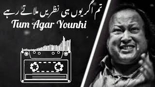 Tum Agar Younhi Nazrein Milate Rahe Ustaad Nusrat Fateh Ali Khan nfak [upl. by Odnanreh]