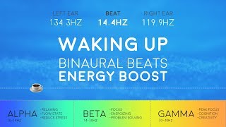 WAKING UP Powerful Binaural Beats ☕ Morning Energy Boost [upl. by Lehsar]