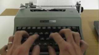 Typing a Letter with an Olivetti Typewriter for ASMR amp Relaxation [upl. by Zennas]