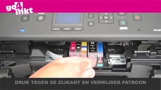 Canon Pixma MG5650 printer inktpatronen verwisselen [upl. by Ahsiuq]