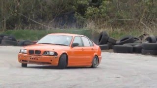 e46 328i drifting goldstone [upl. by Nailij951]