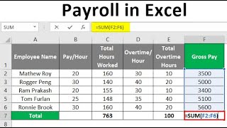 Easy Payroll System In Excel [upl. by Trescha852]