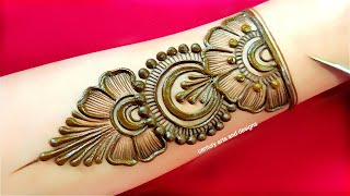 Very beautiful front hand mehndi design  easy mehndi design  mehndi ka design  mehndi design [upl. by Marillin]