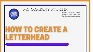 How to create a Letterhead CSEC EDPM [upl. by Banwell659]