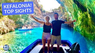 KEFALONIA GREECE Travel Vlog TOP SIGHTS  Lake MELISSANI SAMI DROGARATI Cave amp ARGOSTOLI [upl. by Adieren]