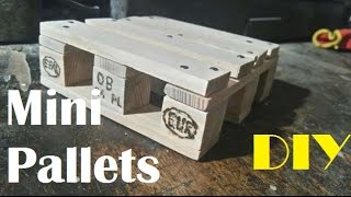 Podstawka pod kubek  Paleta Mini Pallets DIY [upl. by Yra]