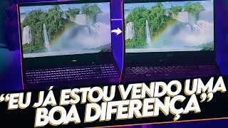 A GRANDE DIFERENÇA ENTRE AS TELAS DE NOTEBOOK 100 DCIP3 vs 45 NTSC [upl. by Nohsauq]