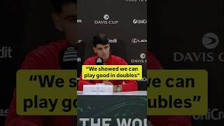 Carlos Alcaraz on playing doubles with Marcel Granollers in Davis Cup 🎥 ITF [upl. by Ycniuq]