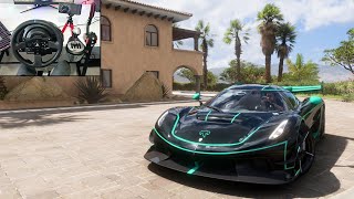 1600HP Koenigsegg Jesko  Forza Horizon 5  Thrustmaster T300RS gameplay [upl. by Savitt]