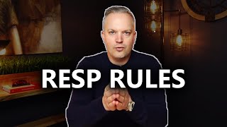 RESP Rules You NEED To Know  RESPs Explained Episode Three [upl. by Anirtep22]