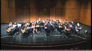 Woodside High School Adv Guitar Orchestra Performs Bouree [upl. by Sulakcin]