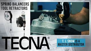 TECNA Spring Balancers and Tool Retractors  T J Snow  Master Distributor [upl. by Anairam]