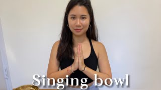 Lokah Samastah Sukhino BhavantuSinging bowl sound healing 💛mantra healing 頌缽 [upl. by Olnek]