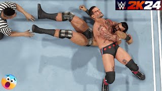 Hell In A Cell Match  CM Punk vs Drew McIntyre  WWE 2K24 [upl. by Helms]